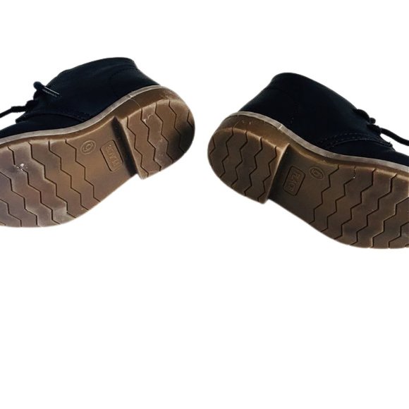 Black Faux Leather Lace Up Ankle Boots - Picture 7 of 7